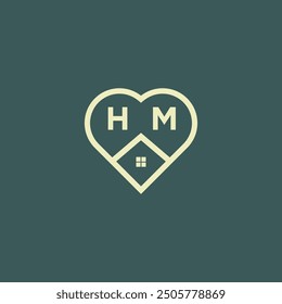 initial letter real estate logo design stock vector