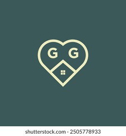 initial letter real estate logo design stock vector