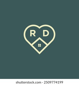 Letra inicial Diseño de logotipo de bienes raíces Vector de valores