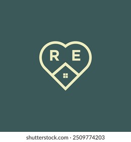 Letra inicial Diseño de logotipo de bienes raíces Vector de valores