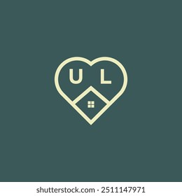 initial letter real estate logo design stock vector