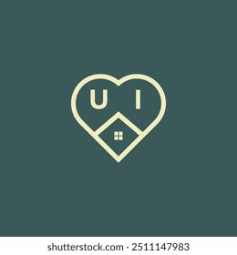 Anfangsbuchstabe Immobilien Logo Design Stock-Vektor