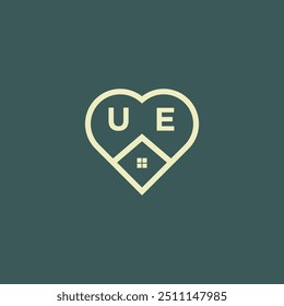 letra inicial real estate logo design stock vetor