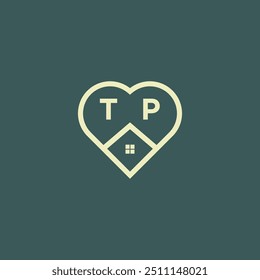 initial letter real estate logo design stock vector
