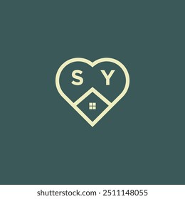 Anfangsbuchstabe Immobilien Logo Design Stock-Vektor