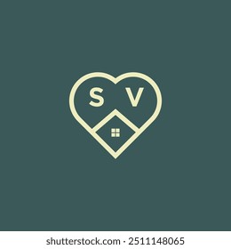 initial letter real estate logo design stock vector