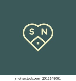 Anfangsbuchstabe Immobilien Logo Design Stock-Vektor