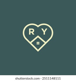 Anfangsbuchstabe Immobilien Logo Design Stock-Vektor