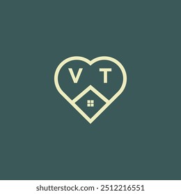 initial letter real estate logo design stock vector