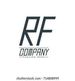 Initial Letter RF Design Logo Template