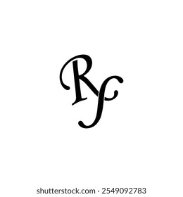 Initial Letter RF Logo Design Outstanding Creative Modern Symbol  Sign