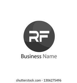 Initial Letter RF Logo Template Design