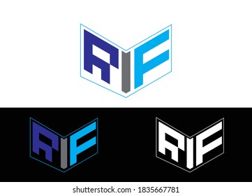 Initial Letter RFI Logo or Icon design Vector Image Template 