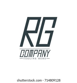 Initial Letter RG Design Logo Template