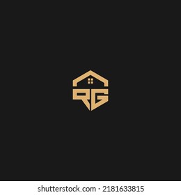 Initial Letter Rg Logo Design Vector Stock Vector (Royalty Free ...