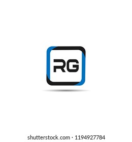 Initial Letter RG Logo Template Design