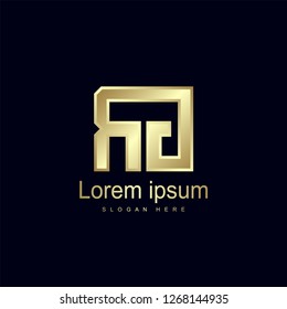 Initial Letter RG Logo Template Vector Design