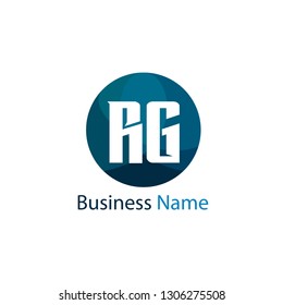 Initial Letter RG Logo Template Design