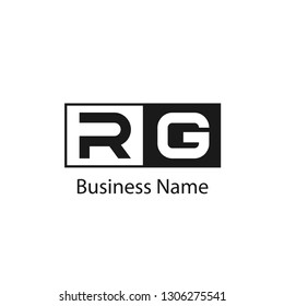 Initial Letter RG Logo Template Design