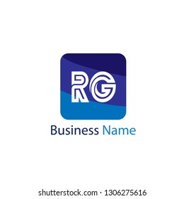 Initial Letter RG Logo Template Design