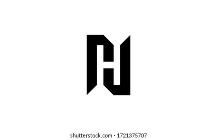 Initial Letter RH HR RHJ Logo Design Inspiration