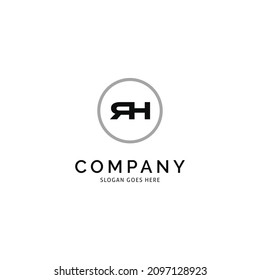 Initial Letter RH Icon Vector Logo Template Illustration Design
