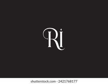 Initial Letter ri Logo Design Monogram Creative Modern Sign Symbol Icon