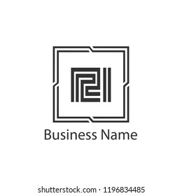 Initial Letter RI Logo Template Design