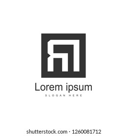 Initial Letter RI Logo Template Vector Design