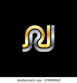 Initial Letter RI RJ Linked Design Logo