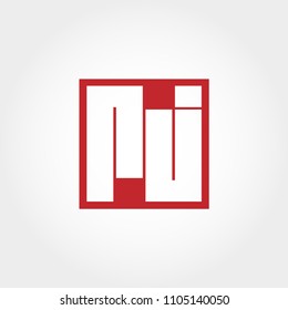 Initial Letter RJ Logo Template Vector Design