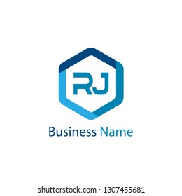 Initial Letter RJ Logo Template Design