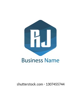 Initial Letter RJ Logo Template Design