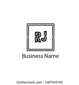 Initial Letter RJ Logo Template Design