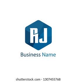 Initial Letter RJ Logo Template Design