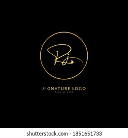 Initial letter Rj. Monogram signature logo design template. Minimalis logo concept for business and company.