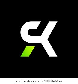 letra inicial Diseño de logotipos R, K y K e icono simple minimalista. identidad personal. Símbolo natural simple. Vector plano para la identidad de marca
