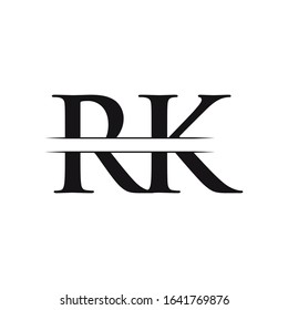 Initial Letter Rk Linked Logo Vector Stock Vector (royalty Free 