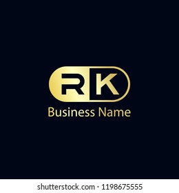 Initial Letter RK Logo Template Design
