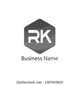 Initial Letter RK Logo Template Design
