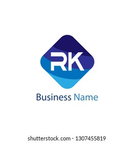 Initial Letter RK Logo Template Design