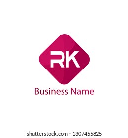 Initial Letter RK Logo Template Design