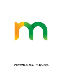 Initial Letter Rm Linked Round Lowercase Stock Vector (Royalty Free ...