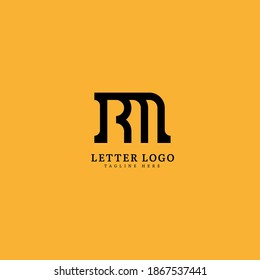 Initial Letter RM logotype company name monogram design for Company and Business logo.