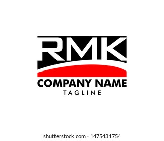 Initial Letter RMK Logo Template Design