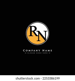 Initial Letter RN Logo - Minimal Monogram Logo