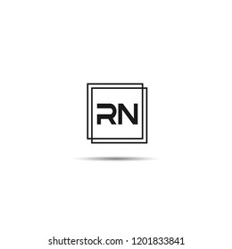 Initial Letter RN Logo Template Design