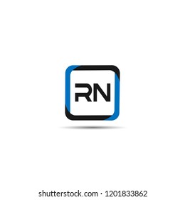 Initial Letter RN Logo Template Design