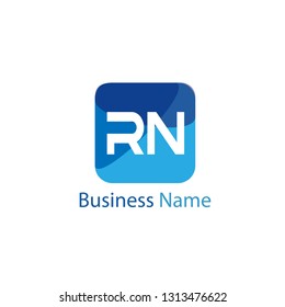 Initial Letter RN Logo Template Design