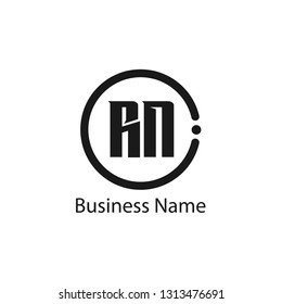 Initial Letter RN Logo Template Design